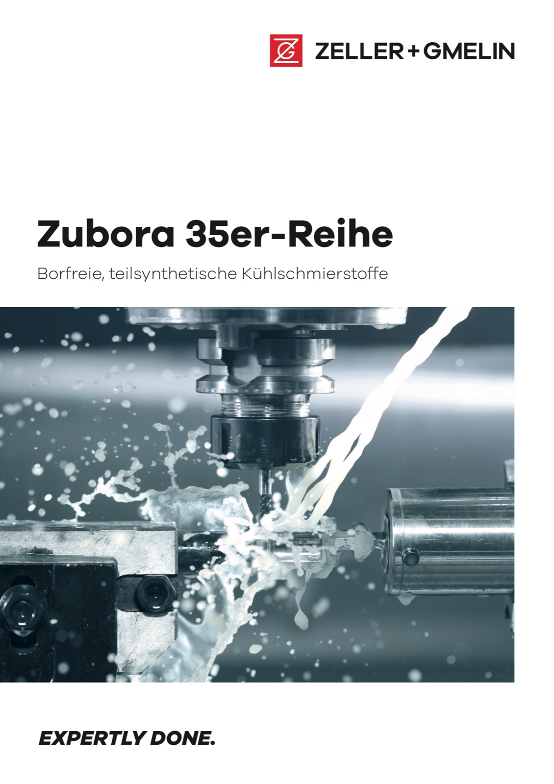 Katalog-Titelseite Zubora 35er-Reihe — borfreie Kühlschmierstoffe
