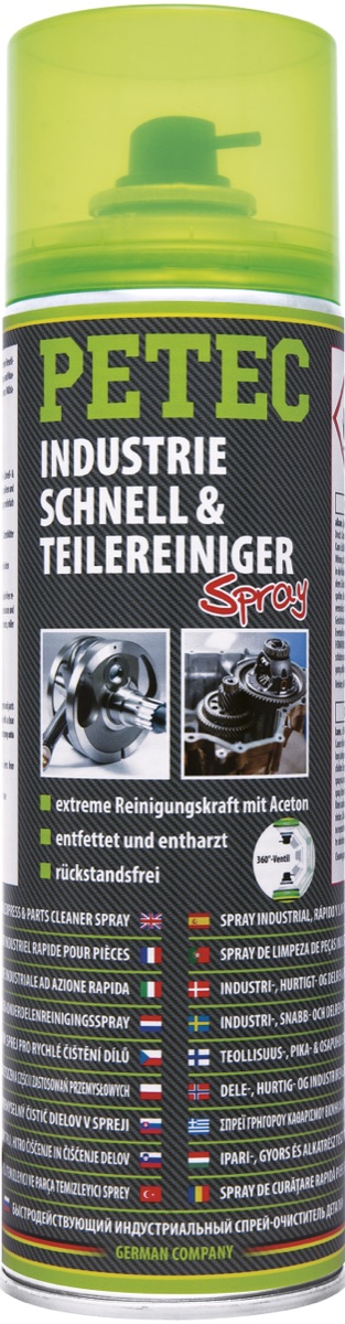 PETEC Industrie-Schnellteilereiniger, 500 ml — Art.-Nr. 71750
