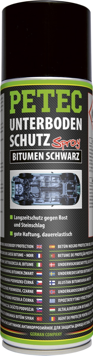 PETEC Unterbodenschutz schwarz, 500 ml — Art.-Nr. 73150