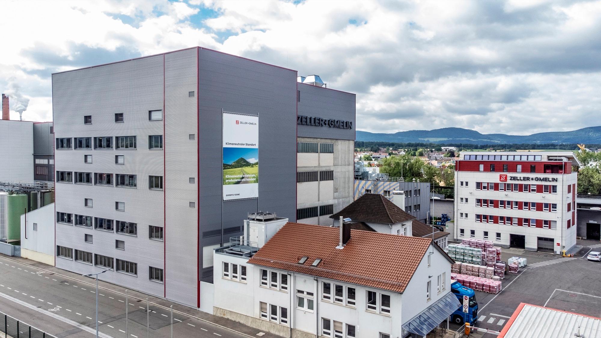 Außenansicht des Zeller-Gmelin-Werks in Eislingen